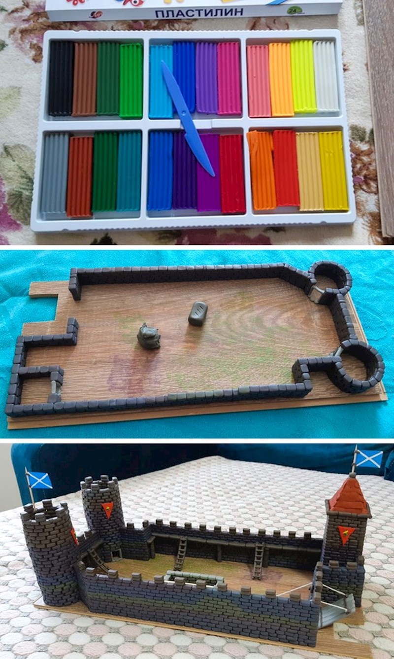 "Trebalo mi je mjesec dana kako bi napravio ovaj dvorac od plastelina"