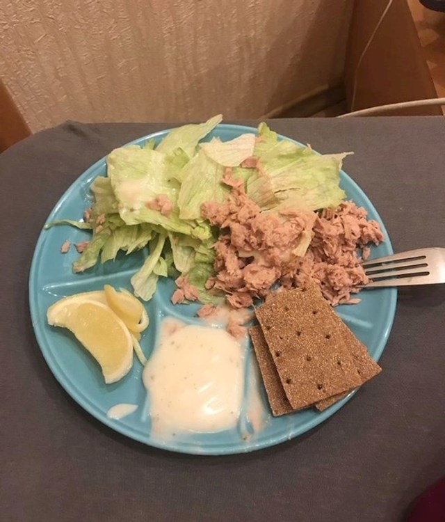 "Rekla sam mužu da mi se jede tuna, on je otišao u kuhinju i ovo mi priredio"