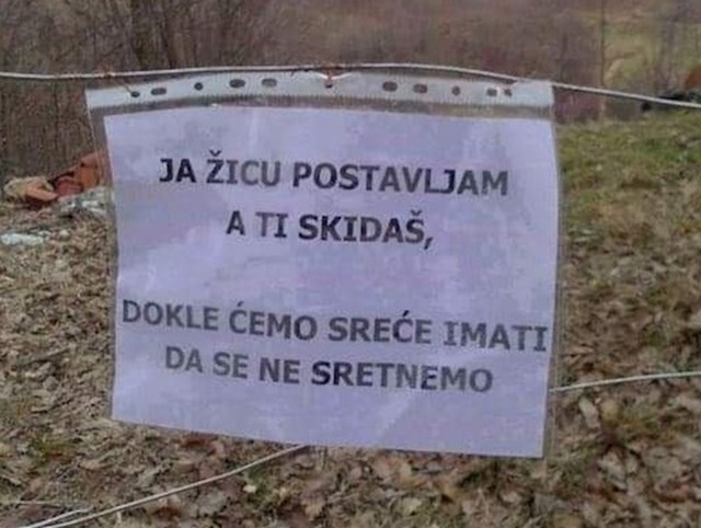 Neko mu je stalno skidao žicu pa mu je ovaj lik ostavio ne baš lijepu poruku neko mu je stalno skidao žicu pa mu je ovaj lik ostavio ne baš lijepu poruku