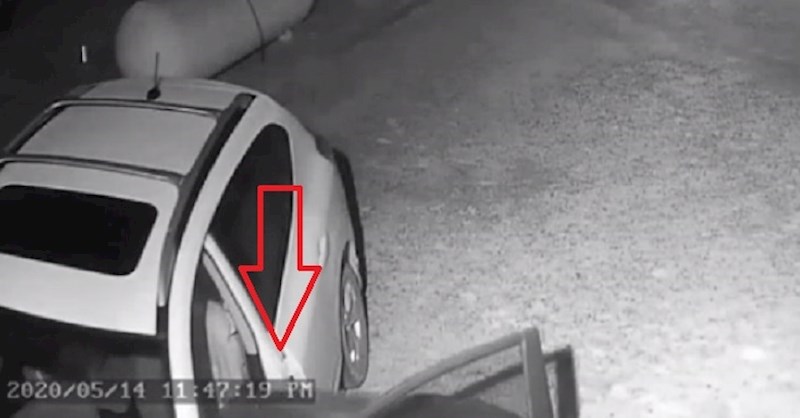 Ujutro su primijetili da nisu zaključali auto, prizor na nadzornoj kameri ih je iznenadio