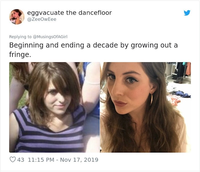 "Početak i kraj desetljeća, narasle su mi šiške"