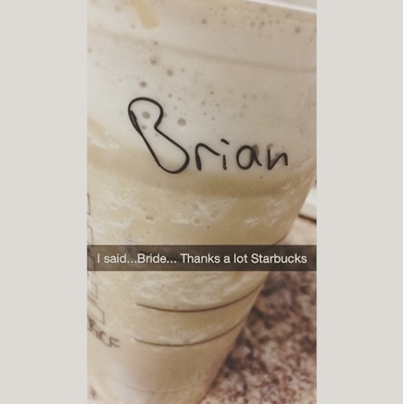 Htjela je da piše "bride" (mladenka)