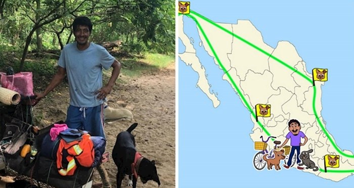Spasio je 500 pasa lutalica i pronašao im dom putujući po Meksiku na triciklu