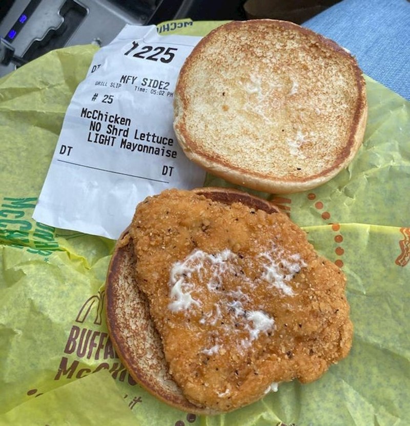 "Ovo je sva majoneza koju sam dobio..."