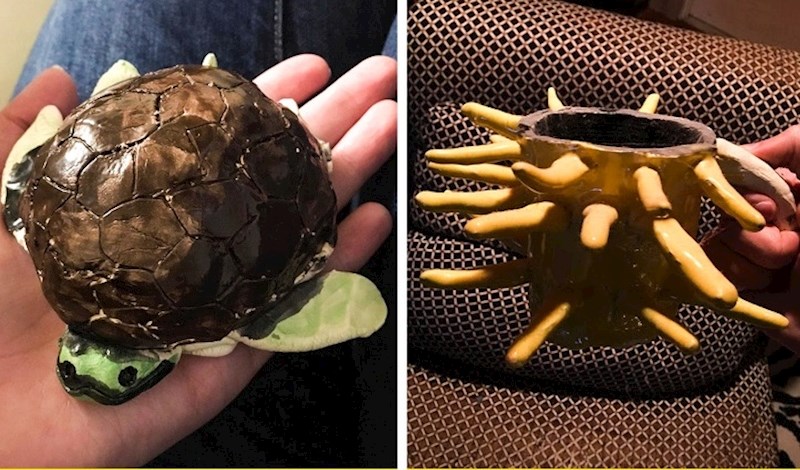 Školski projekt kad mama pomaže i desno kada tata