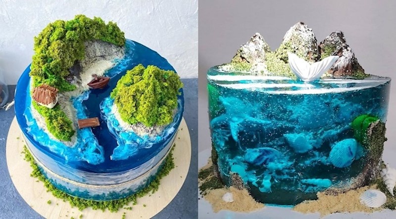 Torte koje izgledaju kao rajski otoci novi su slastičarski trend