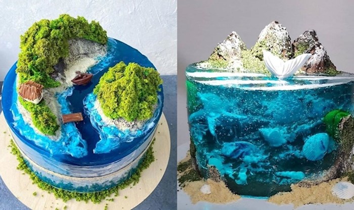 Torte koje izgledaju kao rajski otoci novi su slastičarski trend