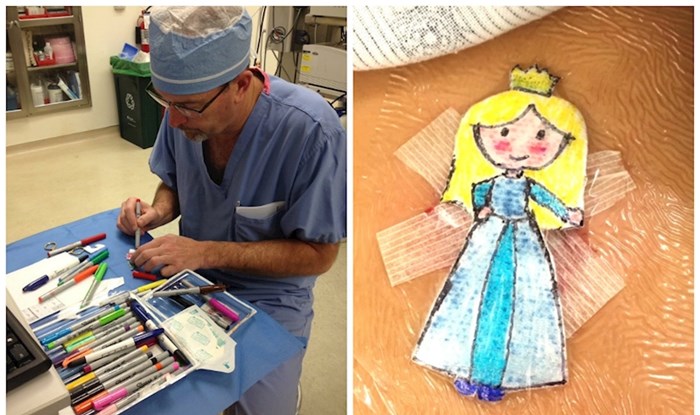 Kirurg prekriva dječje ožiljke likovima iz crtića kako bi im pomogao zaboraviti na bol