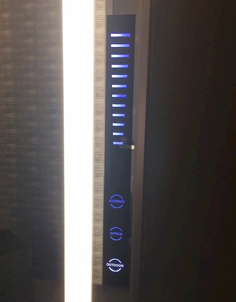 Kabina za presvlačenje u kojoj birate jačinu i vrstu svjetla