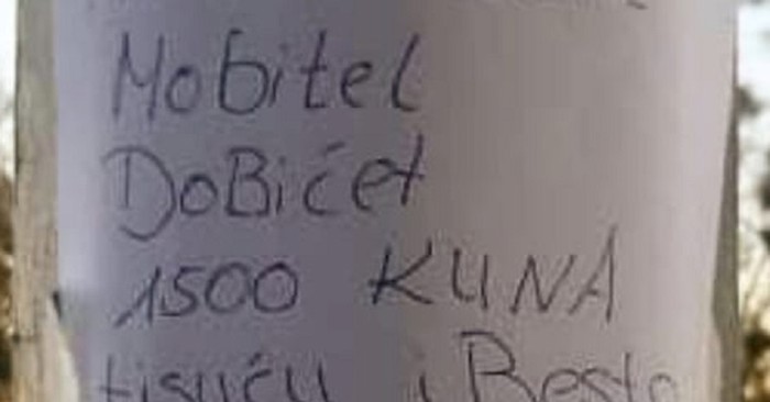 Netko je fotkao ovu čudnu poruku lika koji je izgubio mobitel