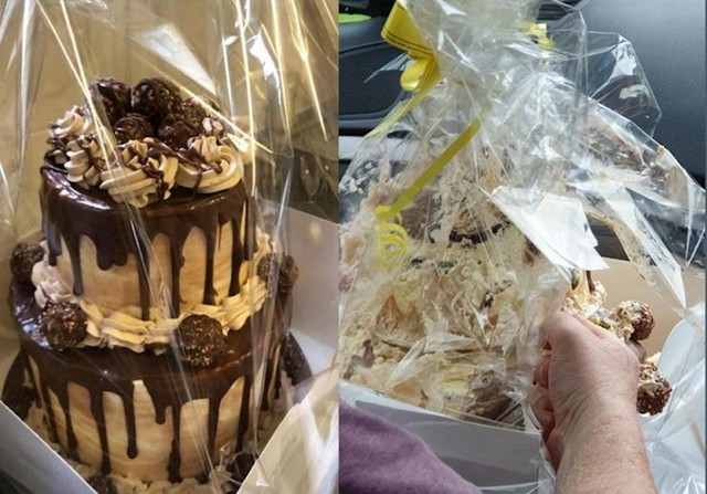 Torta nije preživjela transport