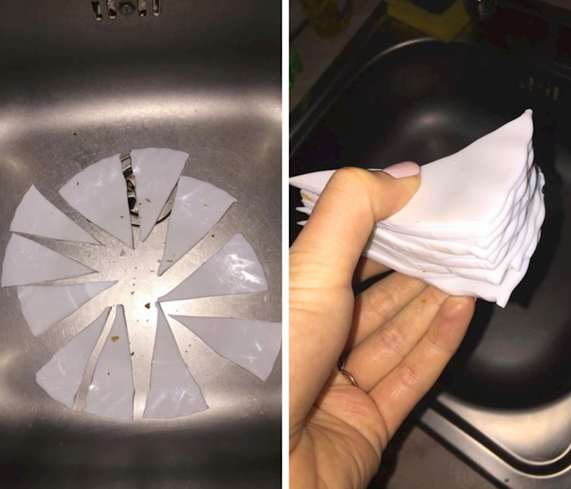 Tanjur se razbio u savršeno pravilne oblike