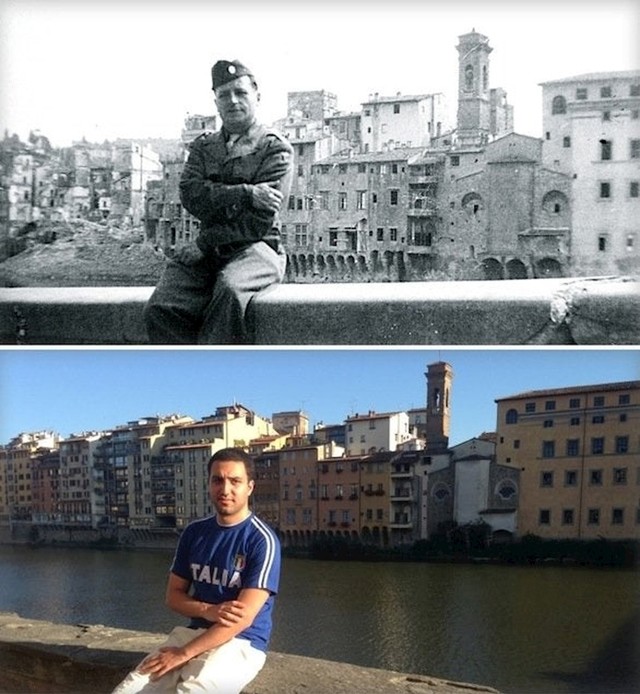 "2014. godine sjedio sam na istom mjestu kao moj djed za vrijeme Drugog svjetskog rata, 1944."