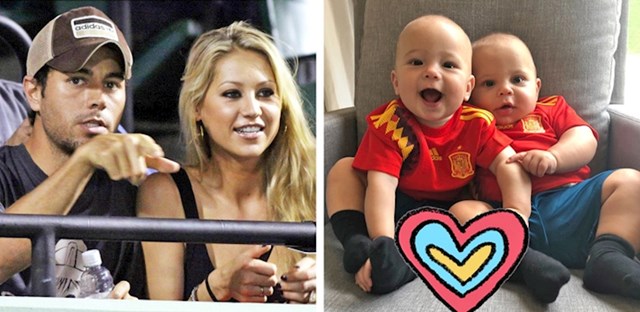 Anna Kournikova i Enrique Iglesias (dvoje djece)