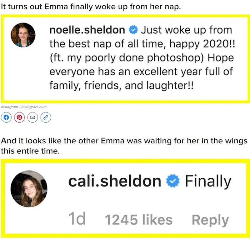 Pa, čini se da se Emma konačno probudila