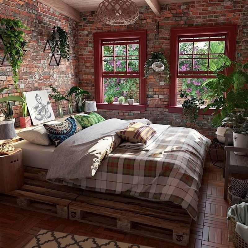 Neobična ali udobna spavaća soba