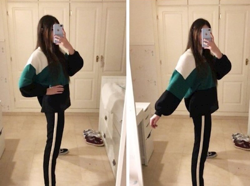 Zbog ovih hlača djevojka izgleda kao da ima jako tanke noge