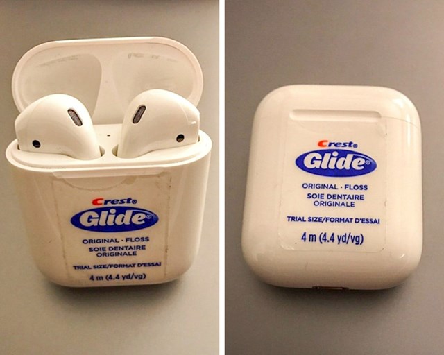 Bežićne slušalice u kutijici od zubnog konca :)