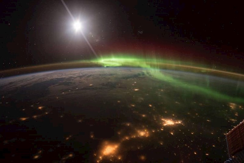 Aurora Australis gledana iz Međunarodne svemirske postaje
