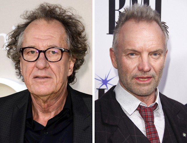 Geoffrey Rush i Sting — 68 godina