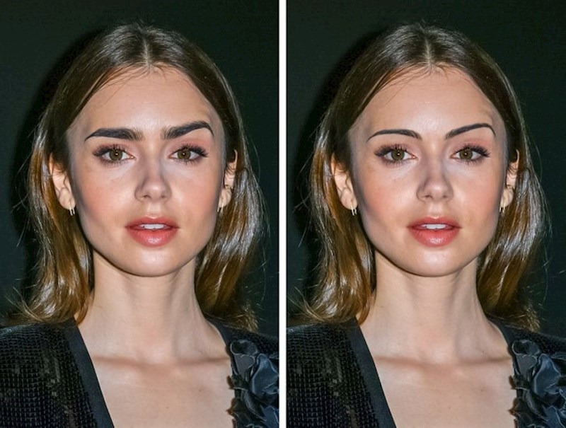 Lily Collins i njene guste obrve