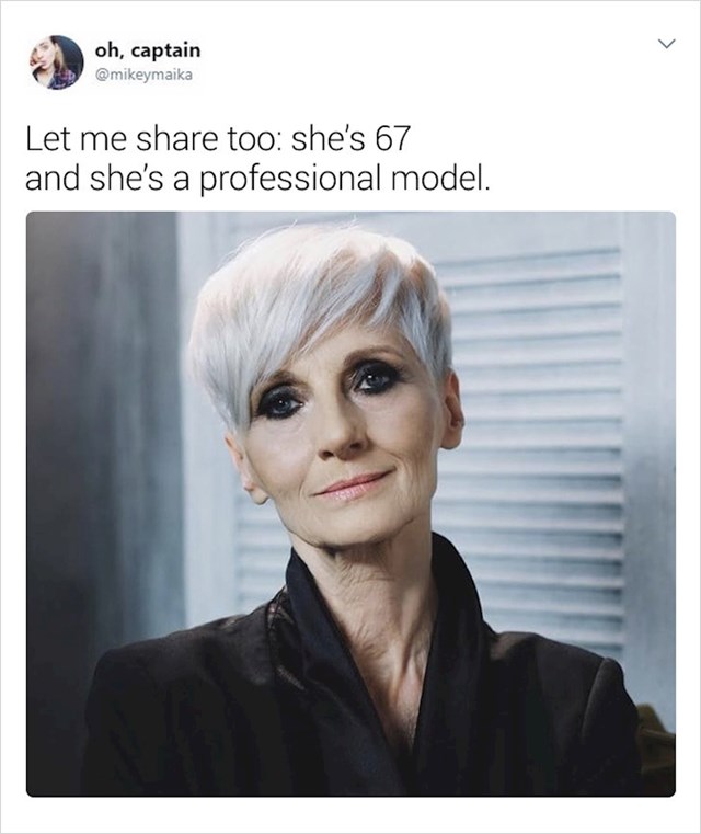 Ova mama ima 67 godina i profesionalni je model