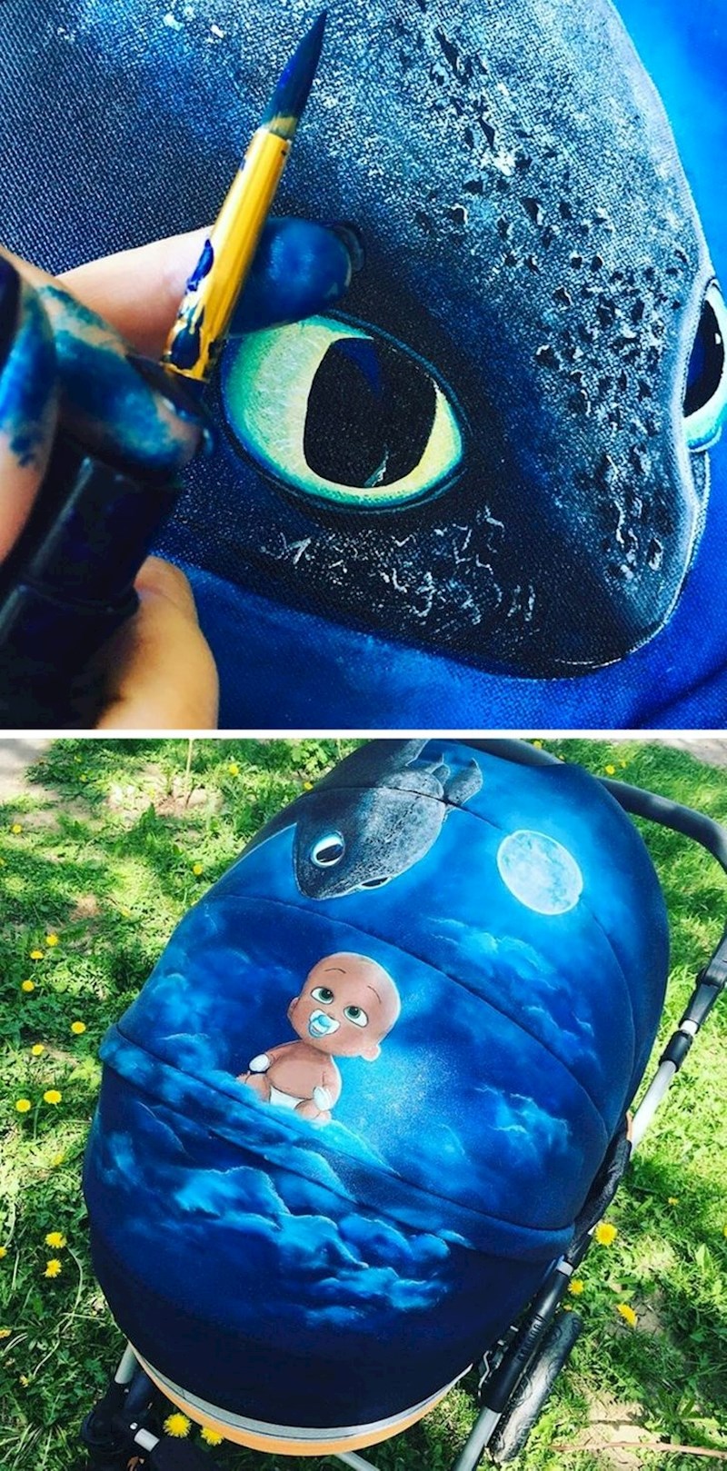 Ova žena oslikava dječja kolica