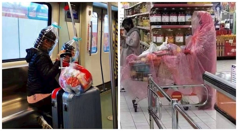 Slike koje prikazuju maštovite Kineze u borbi s korona virusom