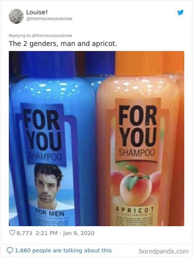Šampon za muškarca i šampon za marelicu?