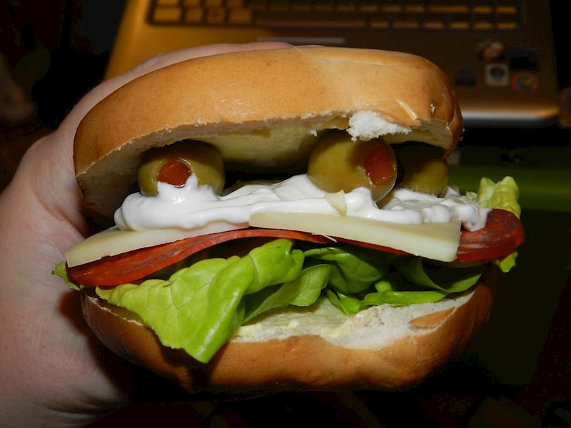 Hamburger koji samo što ne progovori