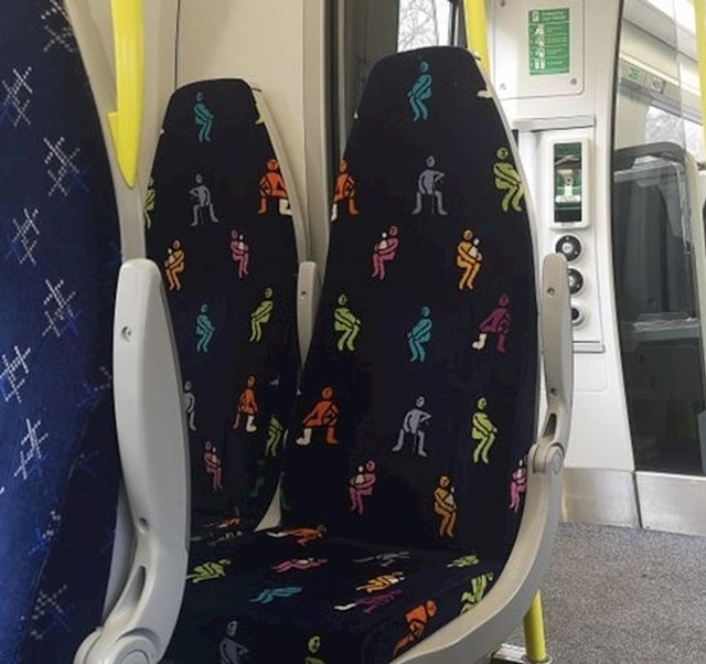 Dizajn sjedala u autobusu u Škotskoj koja su namijenjena za starije i roditelje s malom djecom