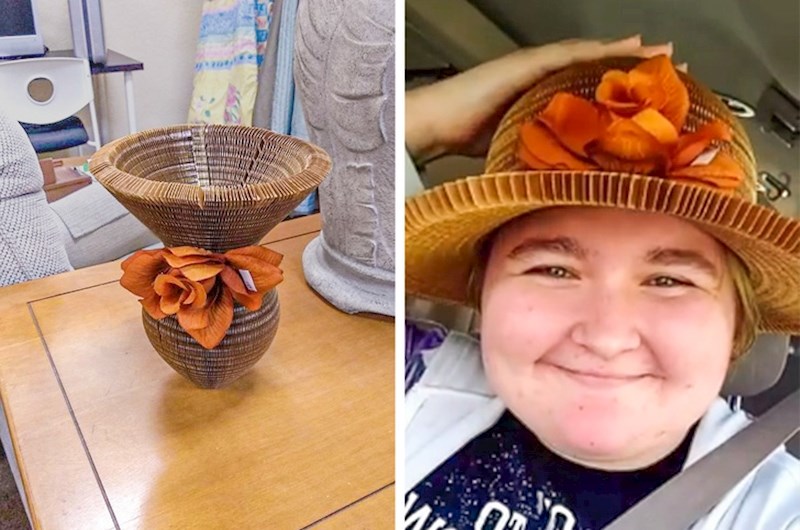 "Pronašla sam ovo skupa s vazama, nisu znali da je to zapravo šešir!"