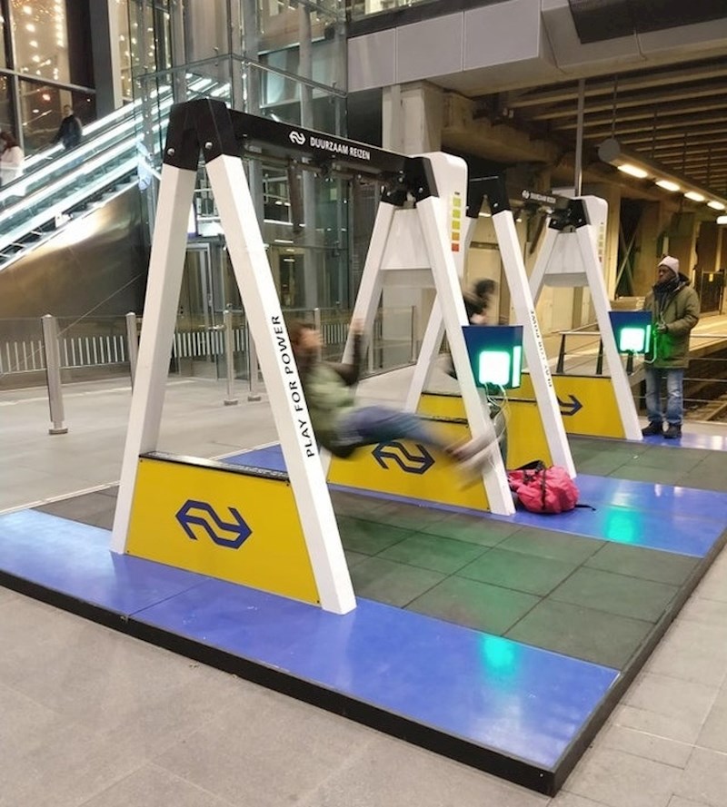 Ljuljačka koja proizvodi struju za punjače