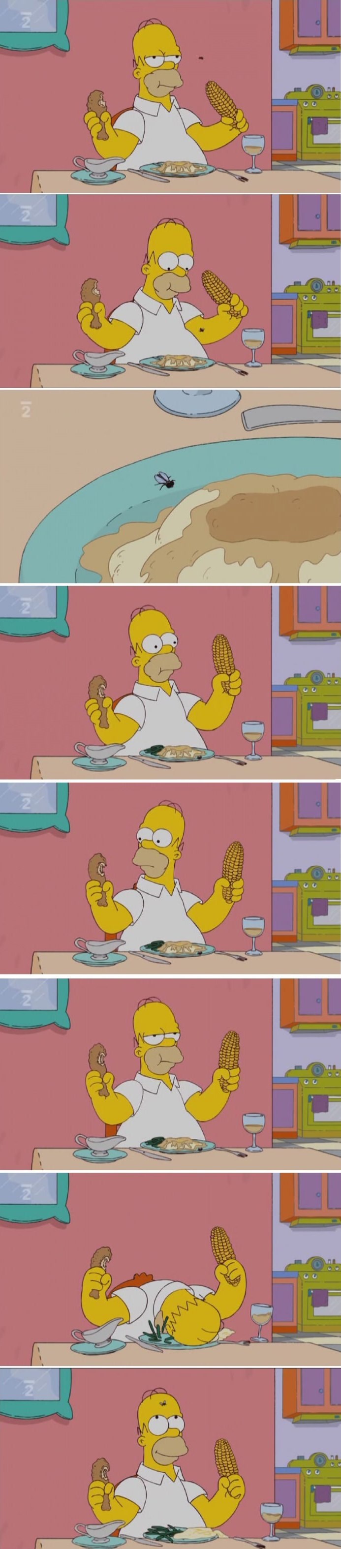 Kad je hrana u pitanju,... Homer se neda omesti .