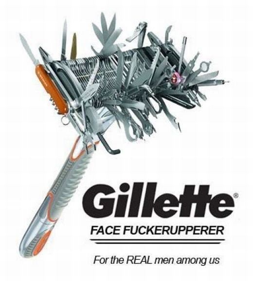 Gillette FACE FUCKERUPPERER - Za prave muškarce među nama