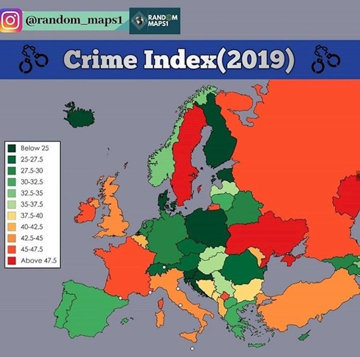 Stopa kriminala u europskim državama