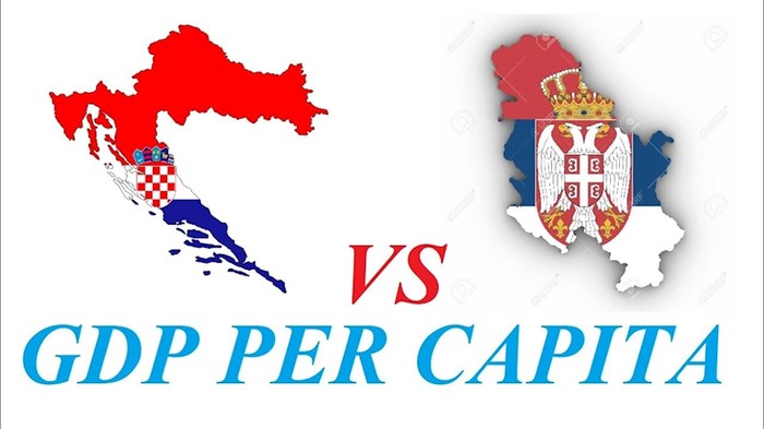 Hrvatska protiv Srbije - usporedba rasta BDP-a od 1995. do 2017.