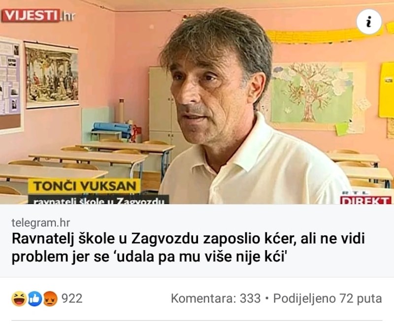 Zapošljavanje obitelji u Hrvatskoj, pogledajte što je ravnatelj izjavio