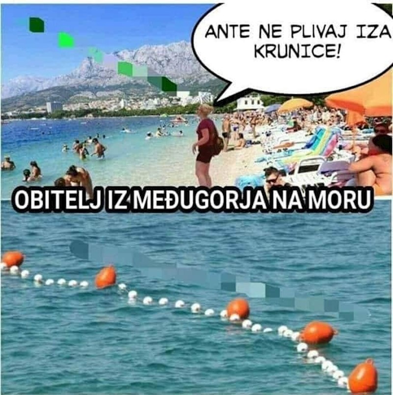 Obitelj iz Međugorja na moru