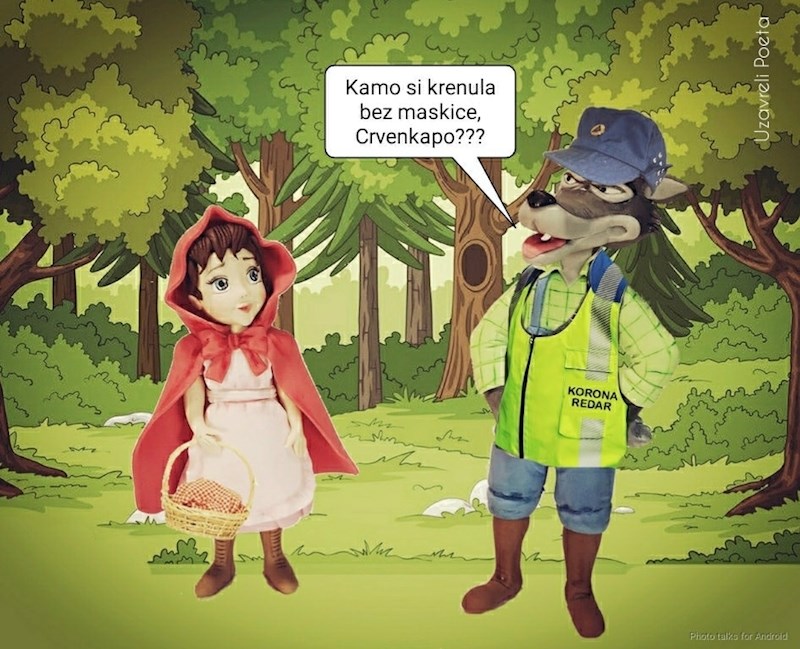 Crvenkapica i vuk u vrijeme korone