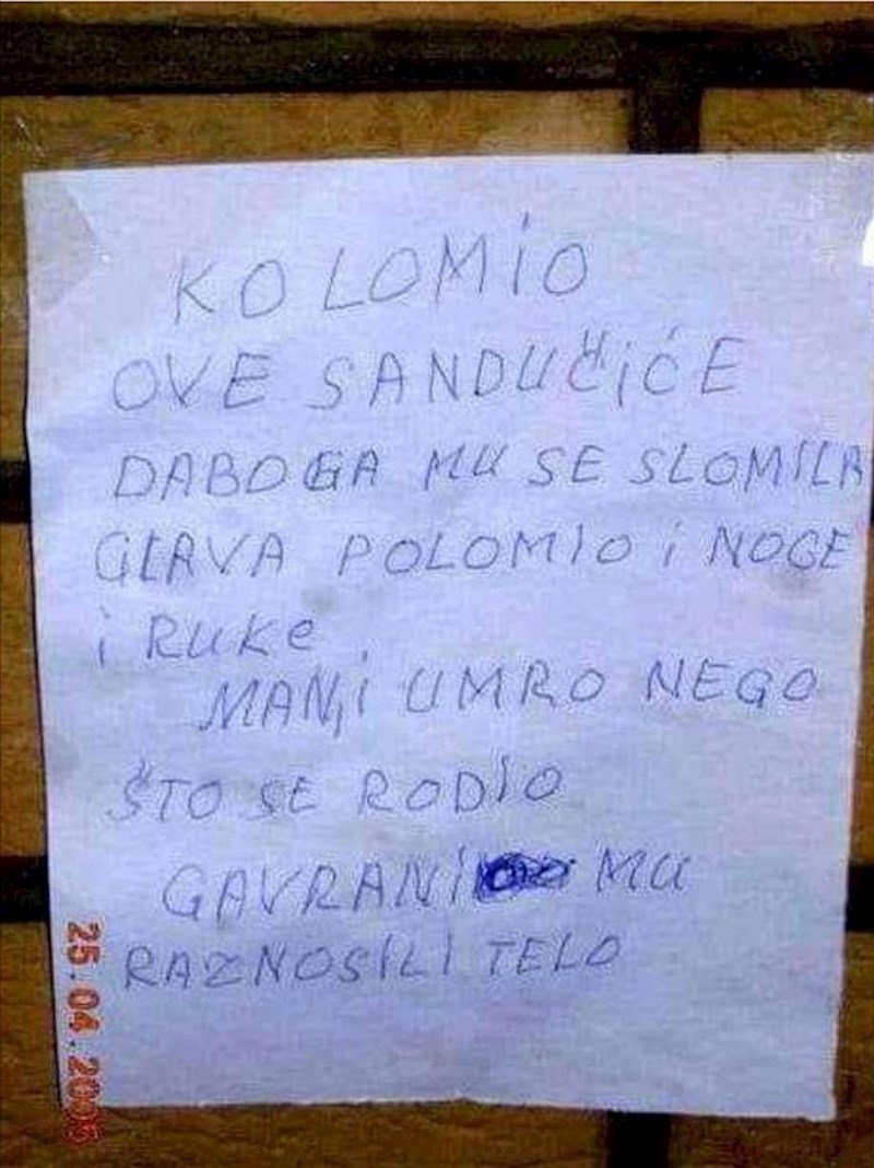 Kletva stare susjede