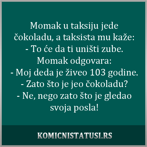 recept za dug život..