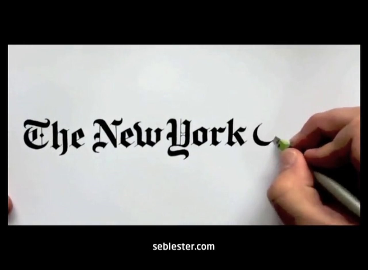 Frajer rukom crta perfektne logotipove