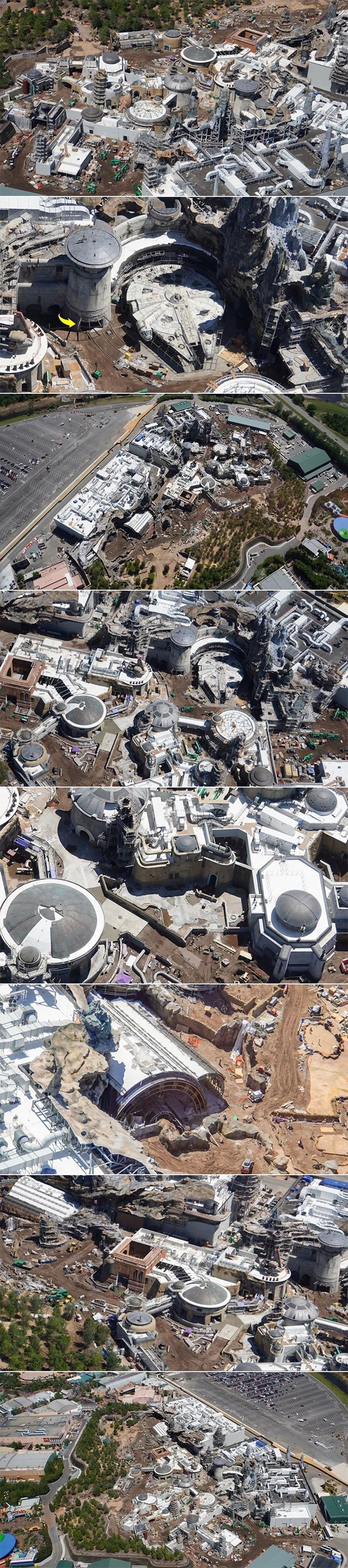 Izgradnja Disneyevog "Star Wars Landa" bliži se kraju, slike iz zraka otkrivaju da će biti raj za obožavatelje