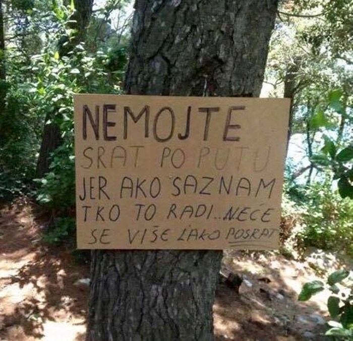 Na Pelješcu su na putu do plaže naišli na upozorenje koje izgleda i više nego ozbiljno