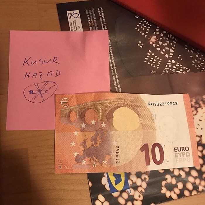 Tata je ostavio novac na stolu i poslao kćer u dućan, njegova poruka na papiriću bila je vrlo jasna
