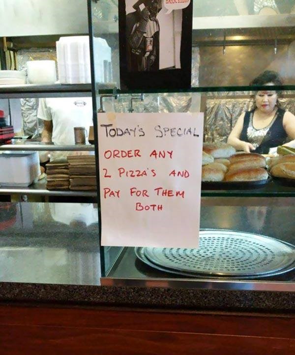 Maštoviti restorani uvijek pronađu zanimljiv način da mušterijama uvale "posebne ponude" 