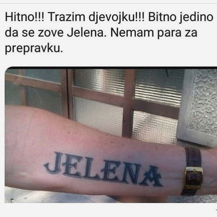 Nasmijao je društvene mreže svojim oglasom i objasnio zbog čega traži djevojku s imenom Jelena