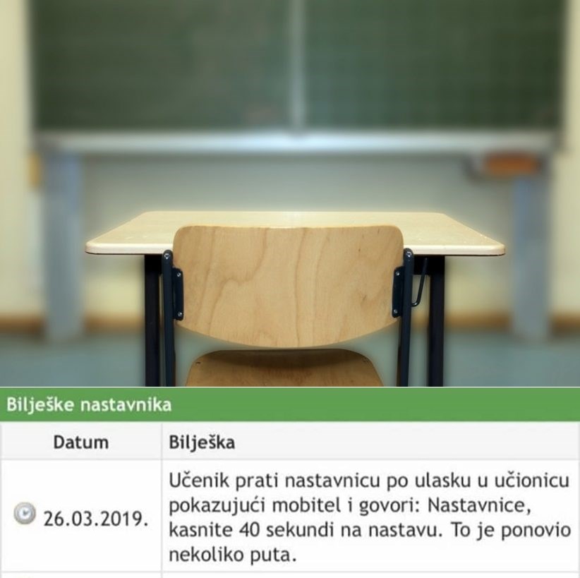 Učenikova slatka osveta završila u eDnevniku: Svojim riječima je naljutio nastavnicu i nasmijao razred