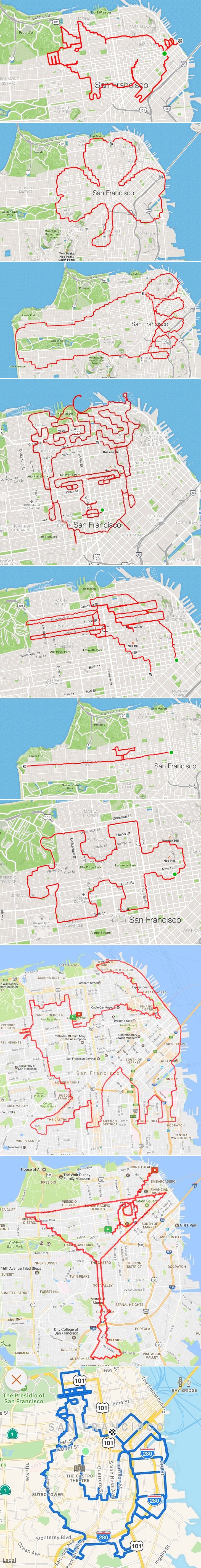 Tip iz velegrada pažljivo planira kojim će putem trčati, sve će vam biti jasno kad vidite rezultat